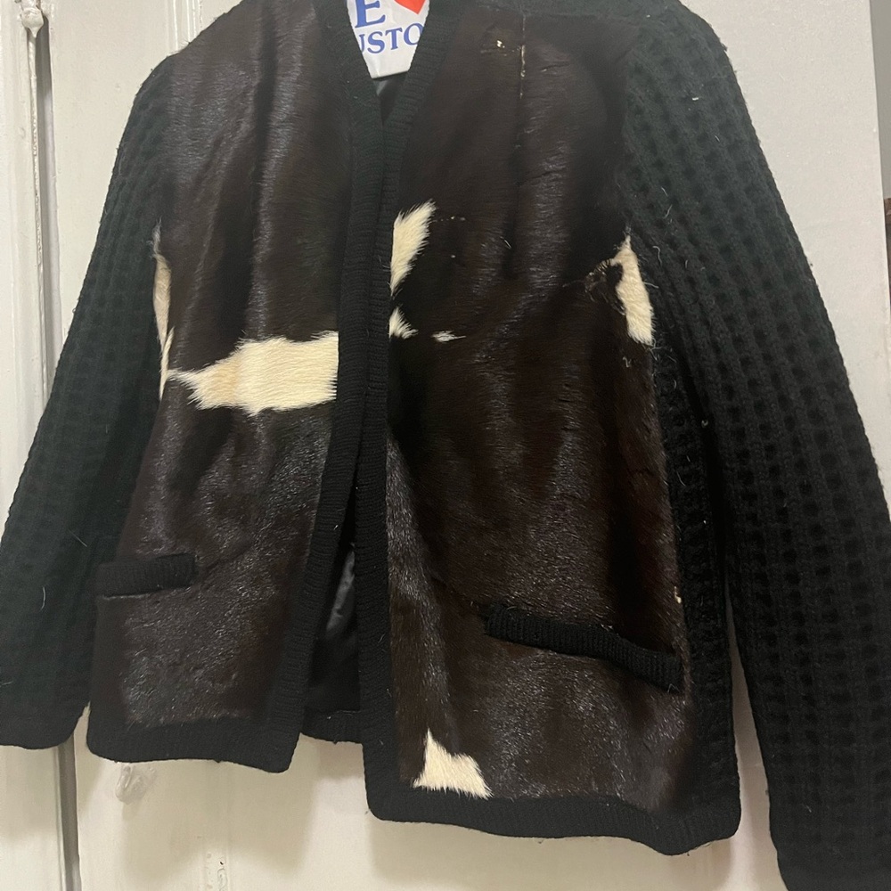 Vintage Pony-hair jacket / cardigan